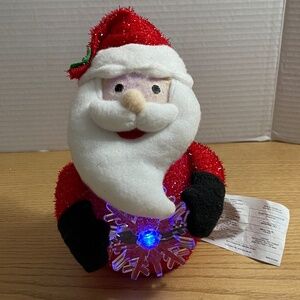 Avon Santa Claus Christmas Light Up Pals Changes Color Flashes 2012 *See Video*